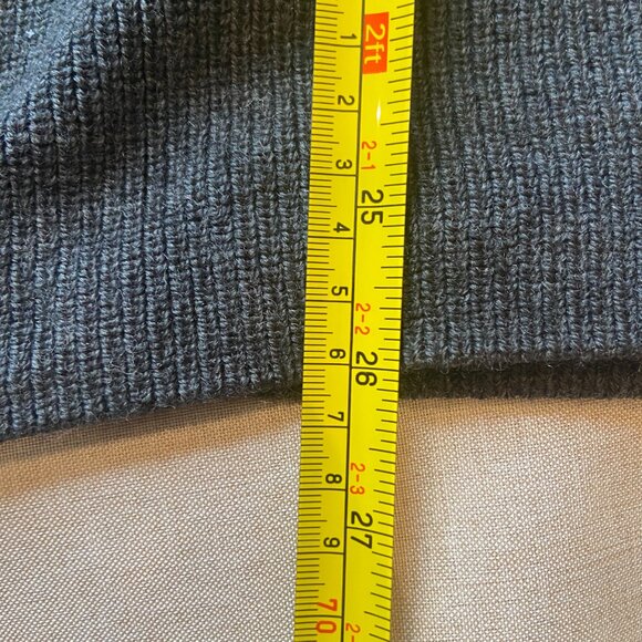 LULULEMON Gray Sit in Lotus Merino Wool Open Cardigan Sweater 4 - Picture 4 of 5